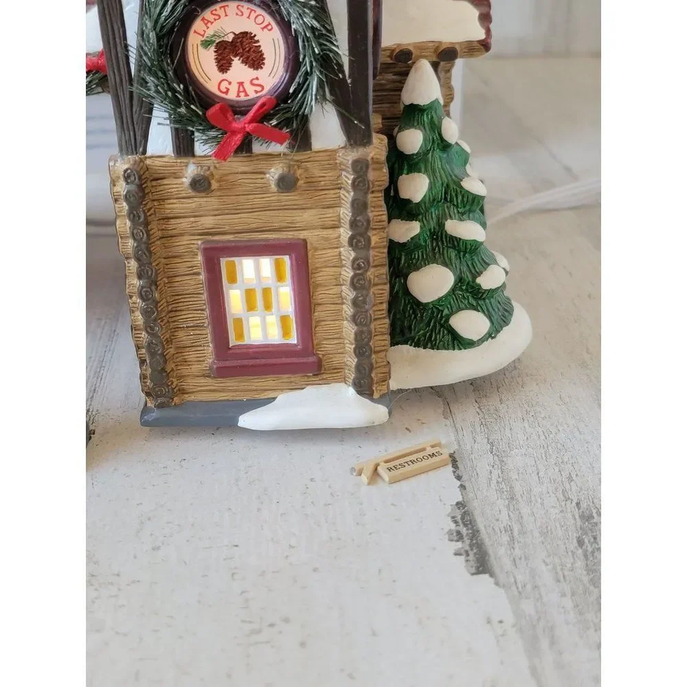 Dept 56 55012 Last Stop Gas Station snow village‎ accessory Xmas